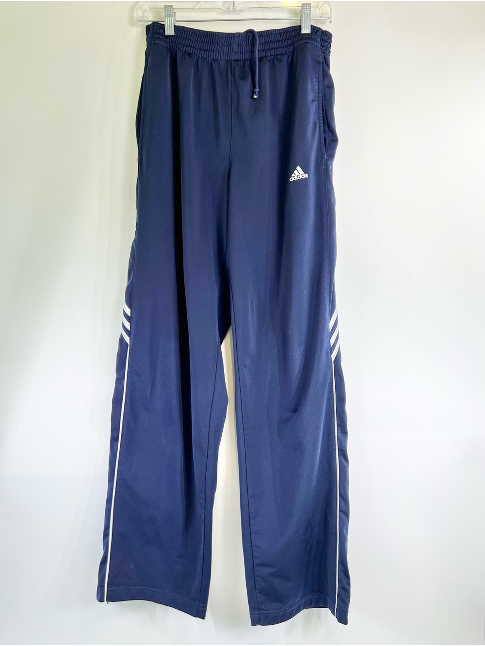 Adidas Blue Track Pants Sz Medium  Vintage Y2K Joggers Athletic Athleisure